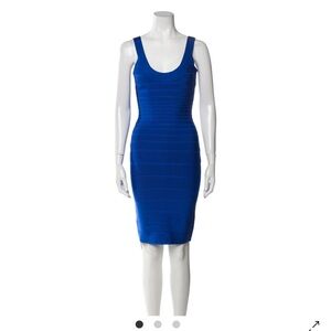 Herve Leger | Dresses | Electric Blue Bodycon Dress In Xs | Poshmark
